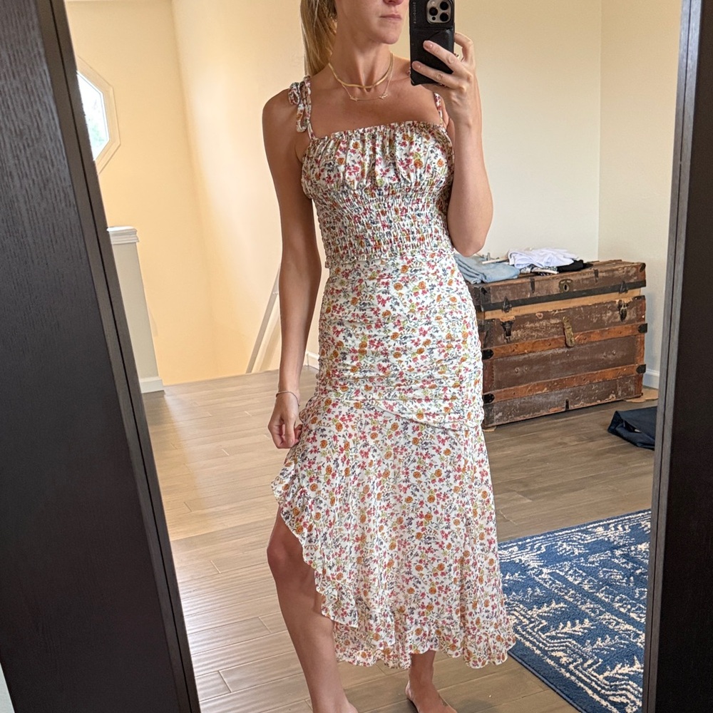 Flynn Skye White Floral skirt set